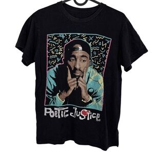 Tupac Shakur "Poetic Justice" Retro 90s Graphic T-Shirt